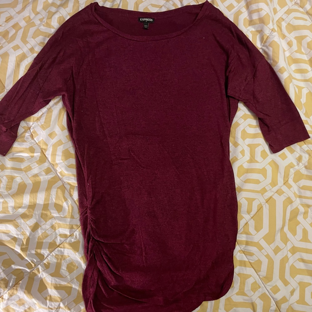 Express maroon/cranberry top